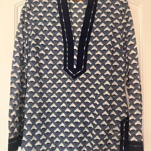 Tory Burch Print Tunic Top